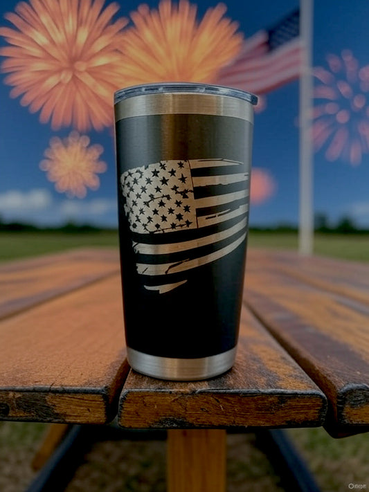 American Flag XL Tumbler
